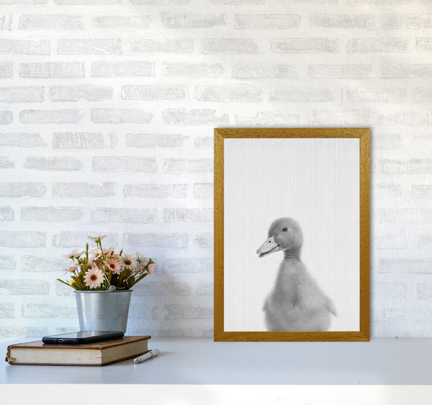 Neugieriger Enten Kunstdruck