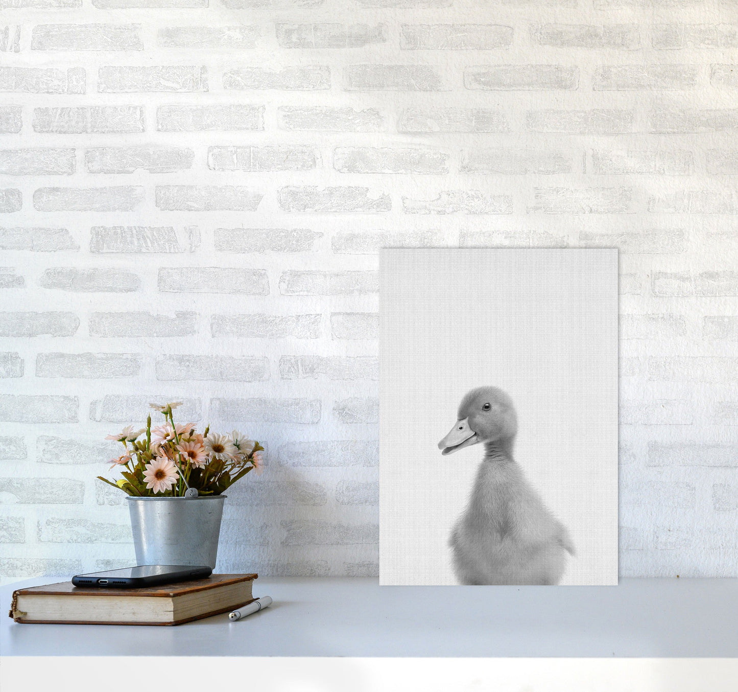 Neugieriger Enten Kunstdruck