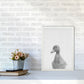 Neugieriger Enten Kunstdruck
