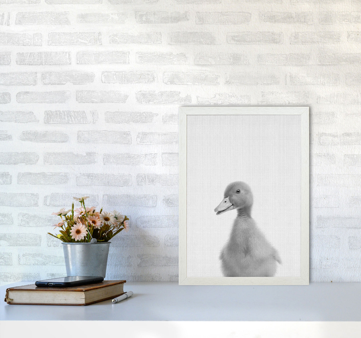Neugieriger Enten Kunstdruck