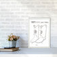Cowboy Stiefel Patent Kunstdruck