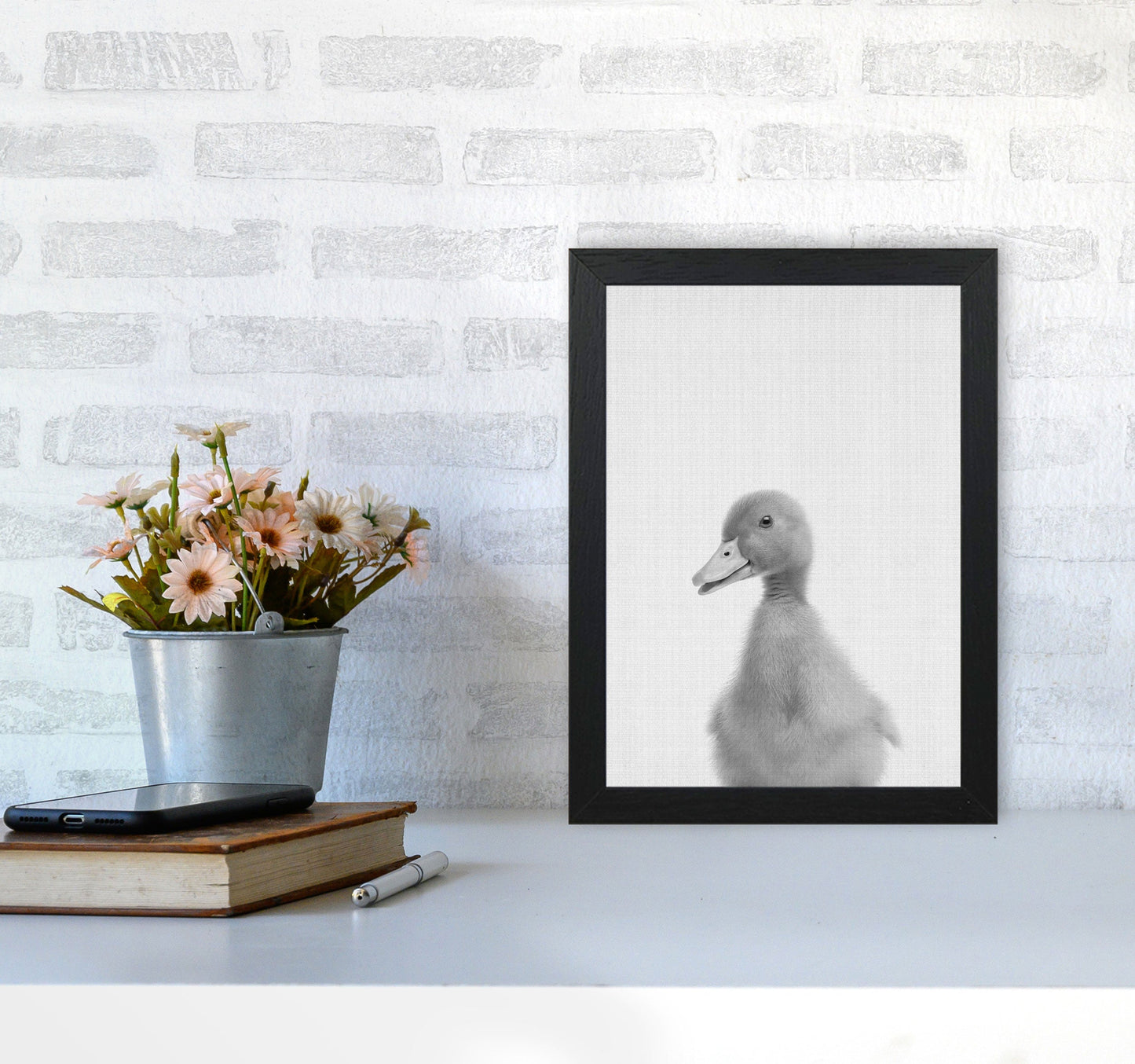 Neugieriger Enten Kunstdruck