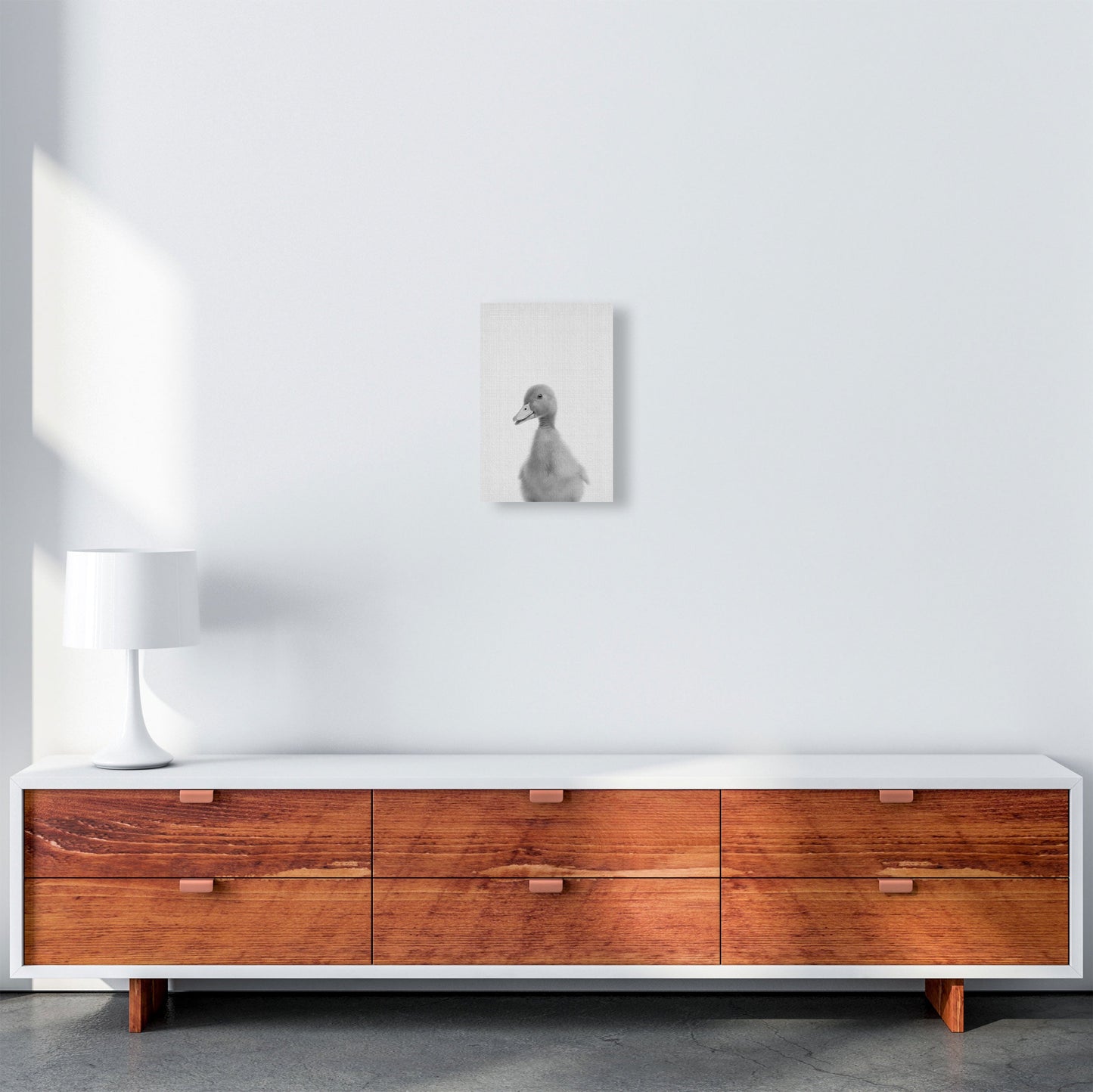 Neugieriger Enten Kunstdruck