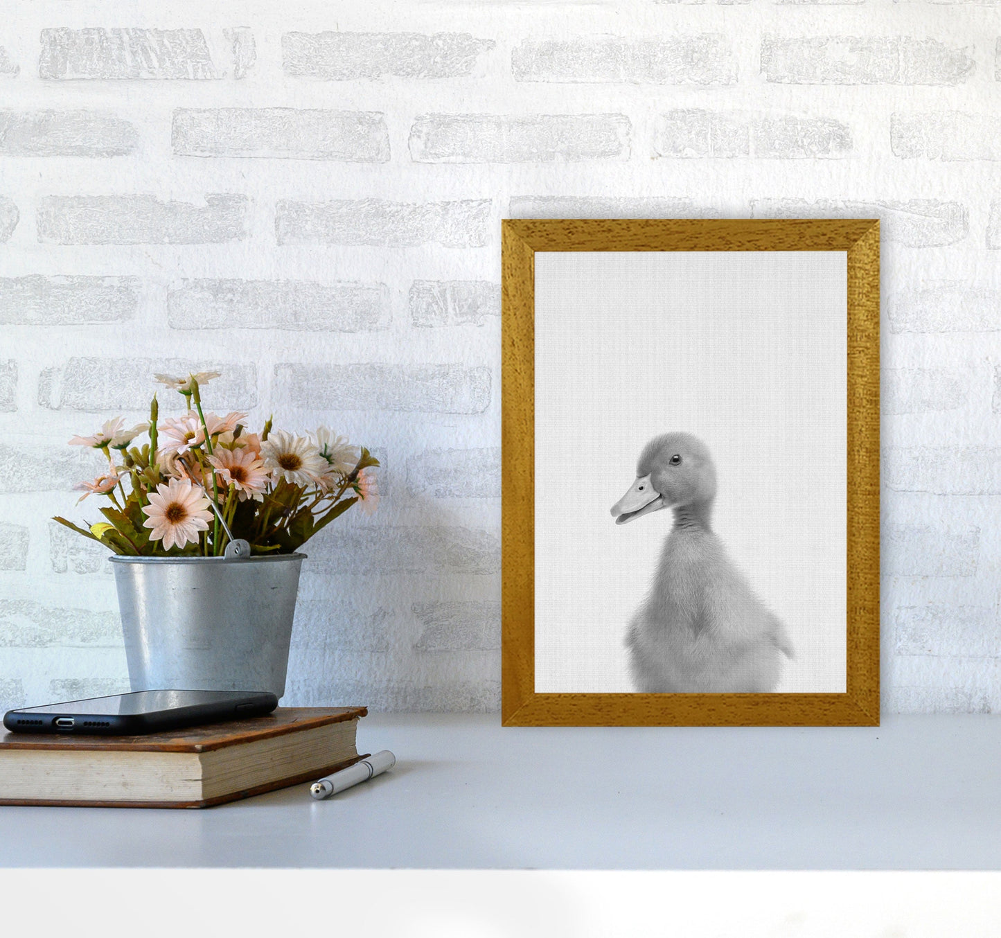 Neugieriger Enten Kunstdruck