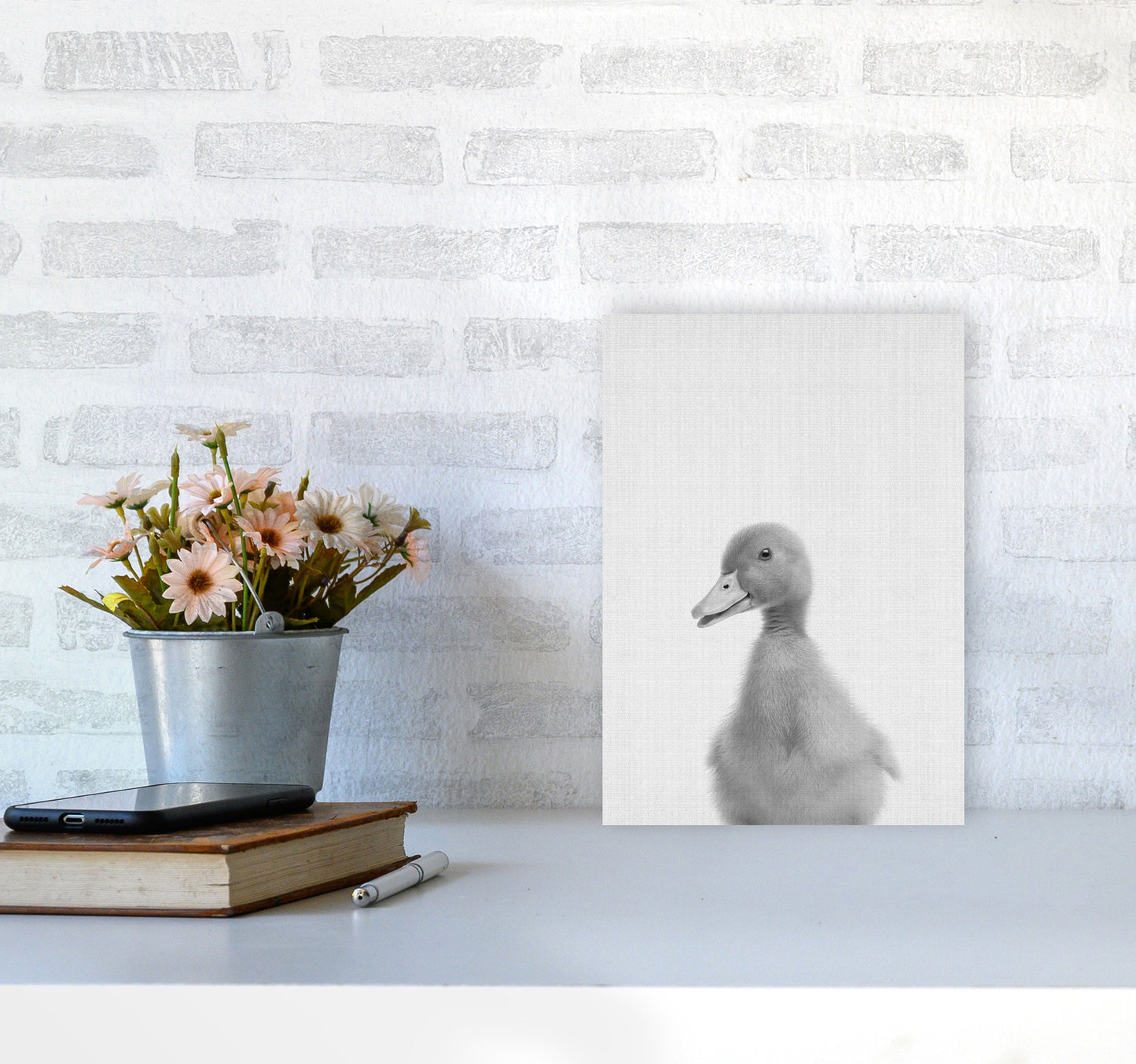 Neugieriger Enten Kunstdruck
