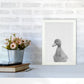 Neugieriger Enten Kunstdruck