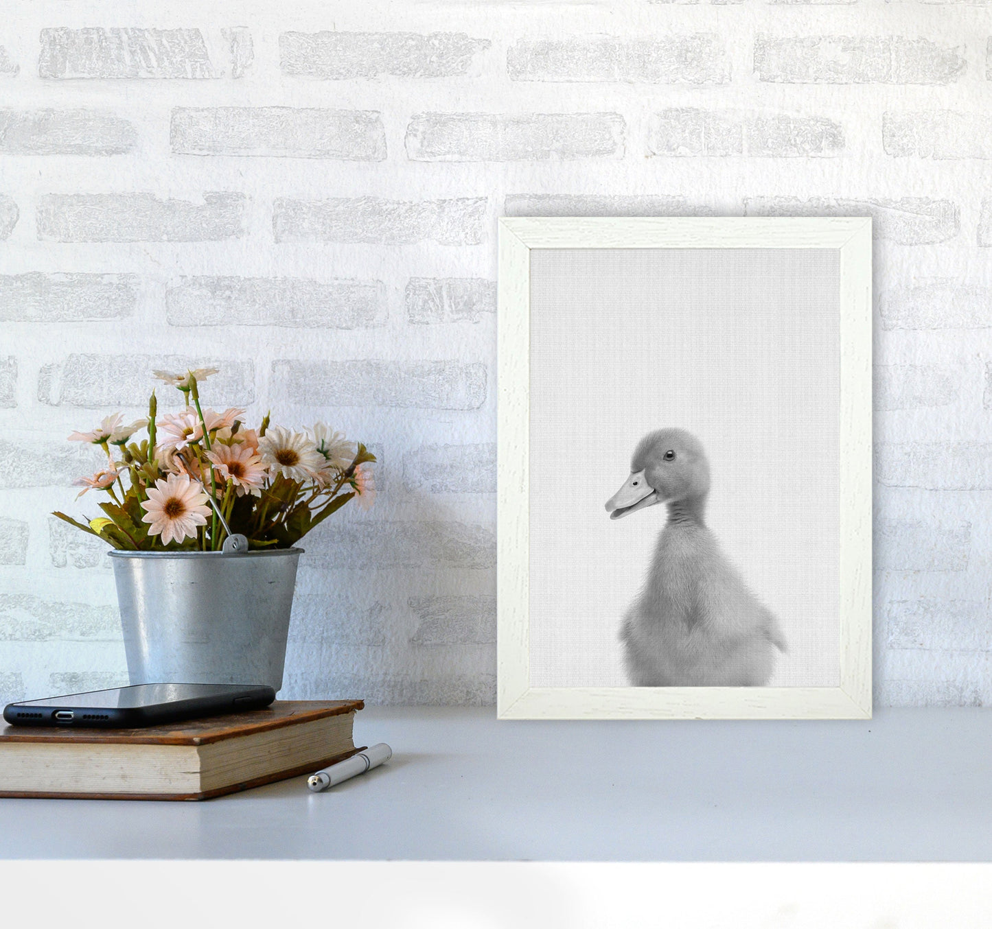 Neugieriger Enten Kunstdruck