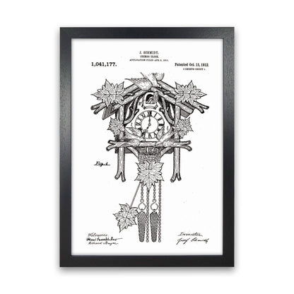 Kuckucksuhren Patent Kunstdruck