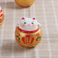 Japanische Keramik Daruma Handwerk Cartoon Glückskatze Glücksornament Landschaft Wohnkultur Zubehör Geschenke Wohnzimmer Dekoration