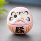 Japanische Keramik Daruma Handwerk Cartoon Glückskatze Glücksornament Landschaft Wohnkultur Zubehör Geschenke Wohnzimmer Dekoration