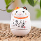 Japanische Keramik Daruma Handwerk Cartoon Glückskatze Glücksornament Landschaft Wohnkultur Zubehör Geschenke Wohnzimmer Dekoration