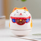 Japanische Keramik Daruma Handwerk Cartoon Glückskatze Glücksornament Landschaft Wohnkultur Zubehör Geschenke Wohnzimmer Dekoration