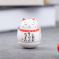 Japanische Keramik Daruma Handwerk Cartoon Glückskatze Glücksornament Landschaft Wohnkultur Zubehör Geschenke Wohnzimmer Dekoration