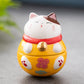 Japanische Keramik Daruma Handwerk Cartoon Glückskatze Glücksornament Landschaft Wohnkultur Zubehör Geschenke Wohnzimmer Dekoration