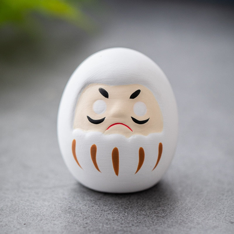 Japanische Keramische Daruma Puppe Handwerk Glücksbringer Glücksornament Landschaft Heimdekoration Miniatur Zubehör Geschenke Schreibtisch