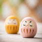 Japanische Keramische Daruma Puppe Handwerk Glücksbringer Glücksornament Landschaft Heimdekoration Miniatur Zubehör Geschenke Schreibtisch