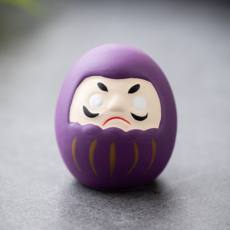 Japanische Keramische Daruma Puppe Handwerk Glücksbringer Glücksornament Landschaft Heimdekoration Miniatur Zubehör Geschenke Schreibtisch
