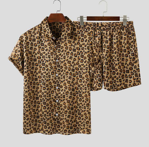 Frendorf | 2-teiliges Sommerset mit Panther-Print