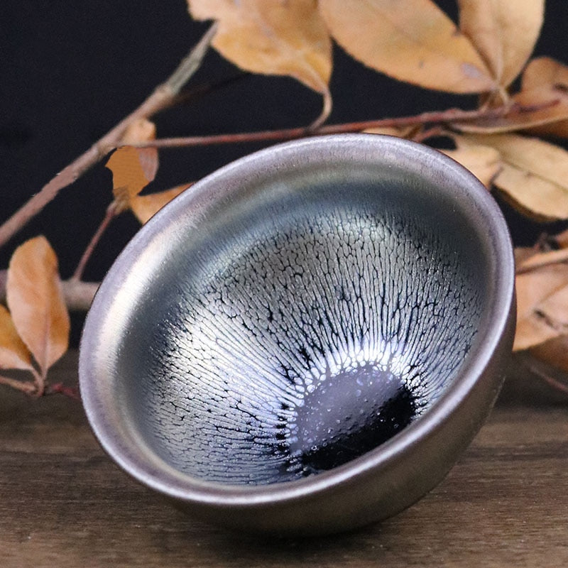 Jianzhan Beste Teetasse Chawan Schüssel Tenmoku Ton Glasur China Keramik Porzellan Handgemacht von Song Crafts