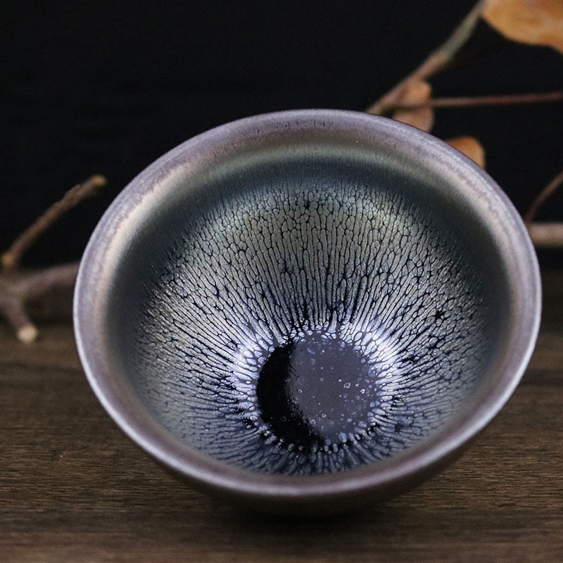 Jianzhan Beste Teetasse Chawan Schüssel Tenmoku Ton Glasur China Keramik Porzellan Handgemacht von Song Crafts