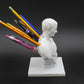 Julius Caesar Statue Schreibtisch Stift Halter Schreibtisch Organizer Büroschmuck Stift Regal Geschenk Schreibwaren Lehrer Geschenk