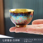 Jun Kiln Pfau Vergoldete Teetasse Jianzhan Meistertasse Keramik Teetasse Kung Fu Teeset Hutbecher Bunte Teetasse Chinesisches Teeset Teeware