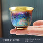 Jun Kiln Pfau Vergoldete Teetasse Jianzhan Meistertasse Keramik Teetasse Kung Fu Teeset Hutbecher Bunte Teetasse Chinesisches Teeset Teeware