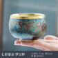 Jun Kiln Pfau Vergoldete Teetasse Jianzhan Meistertasse Keramik Teetasse Kung Fu Teeset Hutbecher Bunte Teetasse Chinesisches Teeset Teeware