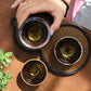 Jun Kiln Pfau Vergoldete Teetasse Jianzhan Meistertasse Keramik Teetasse Kung Fu Teeset Hutbecher Bunte Teetasse Chinesisches Teeset Teeware