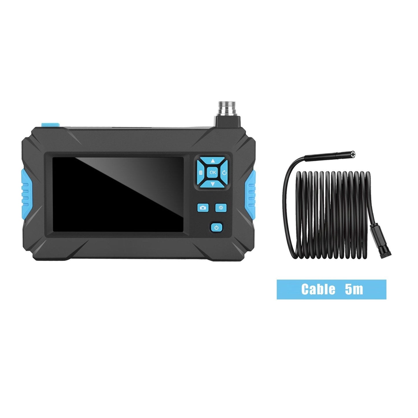 1920*1080P Industrie-Endoskopkamera, 6 LED, IP67 wasserdicht, 4.3 LCD, 5m Hartdraht, 5.5mm Durchmesser