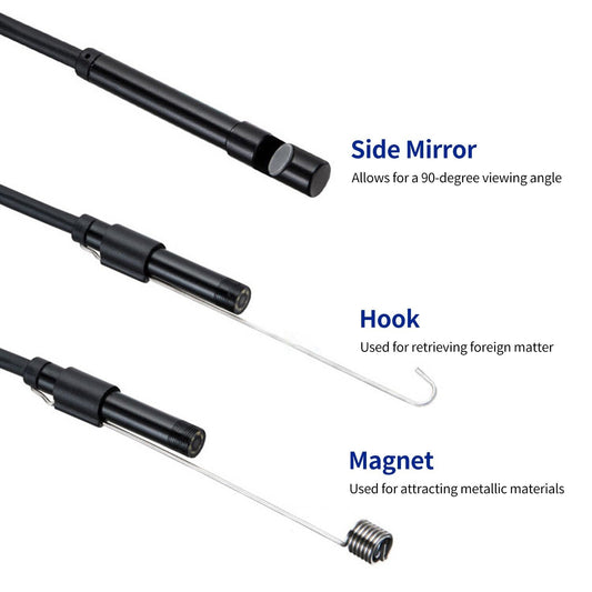 1920P HD Einzelobjektiv-Boreskop mit 8 einstellbaren LED-Lichtern