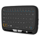 Frendorf | H18 2.4GHz Mini Wireless Air Mouse QWERTY Tastatur mit Touchpad / Vibration für PC, TV (Schwarz)