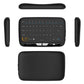 Frendorf | H18 2.4GHz Mini Wireless Air Mouse QWERTY Tastatur mit Touchpad / Vibration für PC, TV (Schwarz)