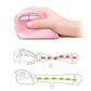 Frendorf | DELUX M618 Mini 2.4G Wireless 2400DPI USB wiederaufladbare ergonomische vertikale Maus (Pink)