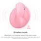 Frendorf | DELUX M618 Mini 2.4G Wireless 2400DPI USB wiederaufladbare ergonomische vertikale Maus (Pink)