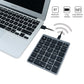 Frendorf | N970 Pro Dual Modes Aluminiumlegierung Wiederaufladbare Drahtlose Bluetooth Ziffernkeyboard mit USB HUB (Grau)