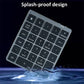 Frendorf | N970 Pro Dual Modes Aluminiumlegierung Wiederaufladbare Drahtlose Bluetooth Ziffernkeyboard mit USB HUB (Grau)