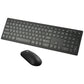 Frendorf | 169 2.4Ghz + Bluetooth Dual Mode Wireless Keyboard + Mouse Kit, Kompatibel mit iSO & Android & Windows (Schwarz)