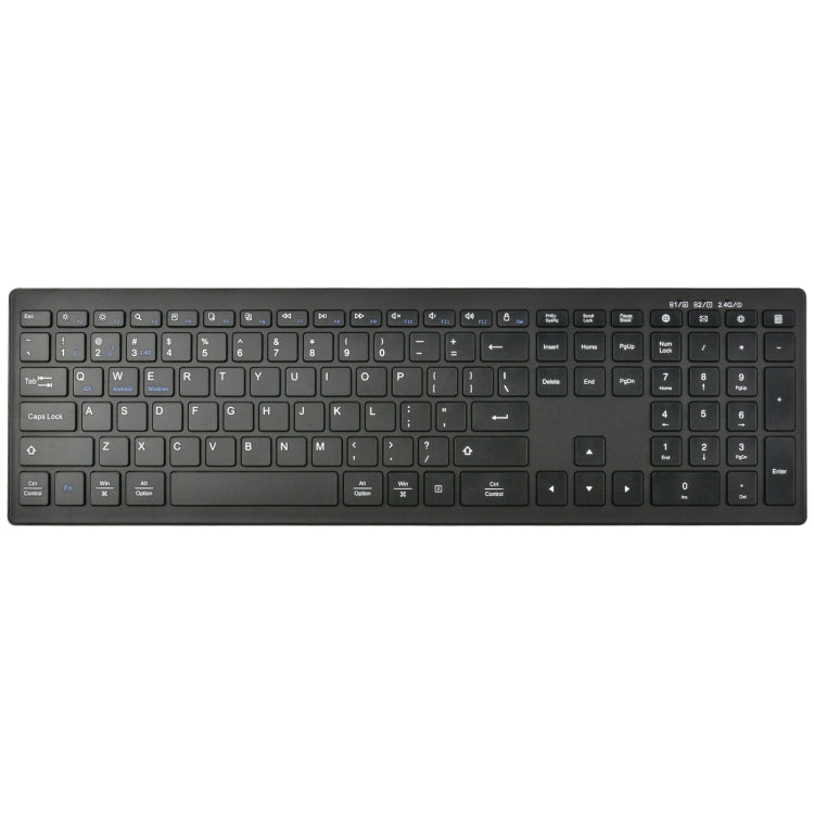 Frendorf | 169 2.4Ghz + Bluetooth Dual Mode Wireless Keyboard + Mouse Kit, Kompatibel mit iSO & Android & Windows (Schwarz)
