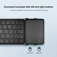 Frendorf | B1053 Leder Tragbares Tri-Fold Bluetooth Keyboard