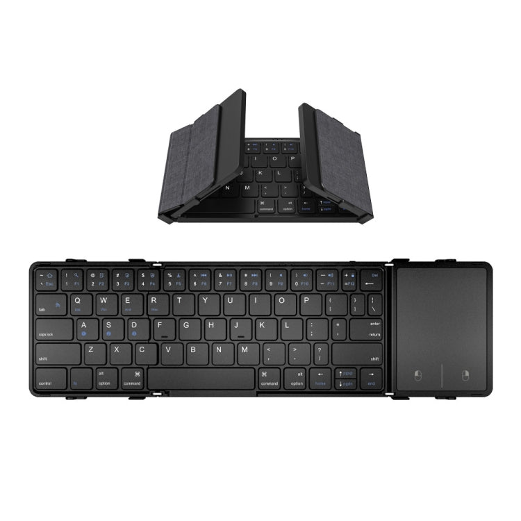 Frendorf | B1053 Leder Tragbares Tri-Fold Bluetooth Keyboard