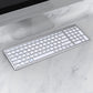 Frendorf | 109 Drei-Modi Wireless Bluetooth-Tastatur (Silber)