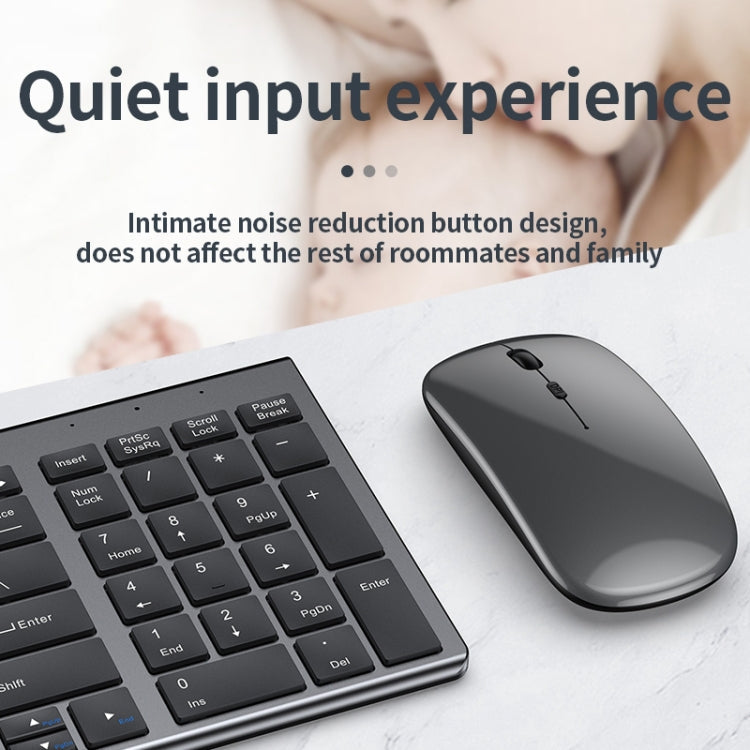 Frendorf | 109 Drei-Modus Wireless Bluetooth Tastatur (Gun Metal)