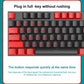 Frendorf | FOREV FV-301 87-Tasten Blauachse Mechanische Gaming Tastatur, Kabellänge: 1,6m(Gelb + Weiß)
