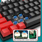 Frendorf | FOREV FV-301 87-Tasten Blauachse Mechanische Gaming Tastatur, Kabellänge: 1,6m(Gelb + Weiß)