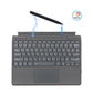 Frendorf | Für Microsoft Surface Pro 8 / Pro X Tablet Bluetooth Tastatur Lederhülle mit Stiftschlitz