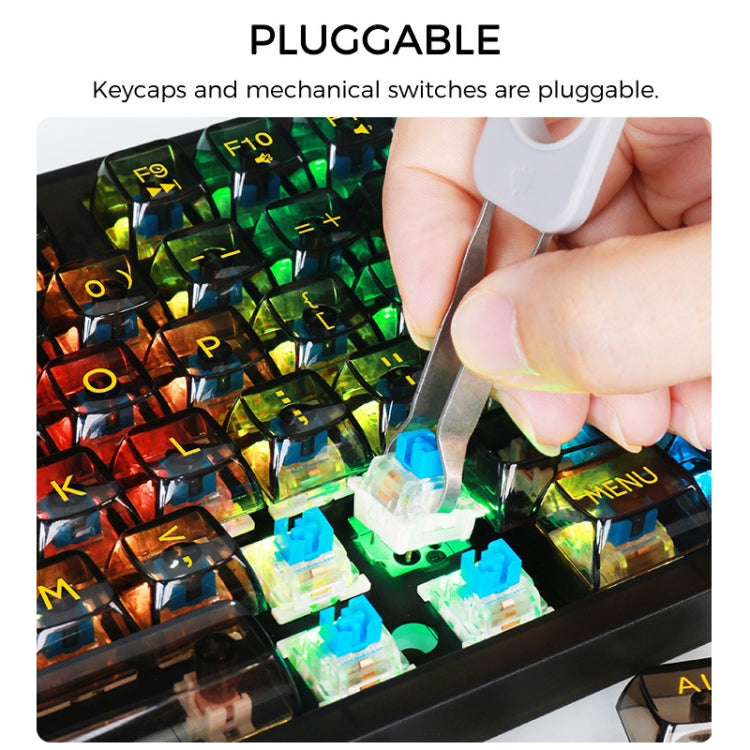 Frendorf | AULA F2183 RGB Drahtloses Bluetooth-Tastatur (Weiß)