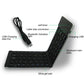 Frendorf | F66 Faltbare Bluetooth Wireless 66 Tasten Tastatur, Unterstützt Android / Windows / iOS (Silber)