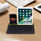 Frendorf | B908 Ultra-slim 78 Tasten Bluetooth Wireless Tastatur mit konkavem Handyhalter (Schwarz)
