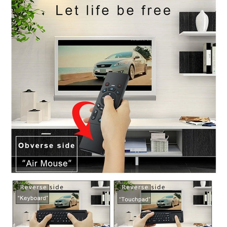 Frendorf | T6 Farbige Lichtversion Air Mouse 2.4GHz Wireless Tastatur Fernbedienung mit Touchpad & IR Lernen für PC, Android TV Box / Smart TV, Multimedia-Geräte